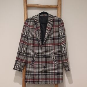 Mr. Turk Plaid Blazer Coat